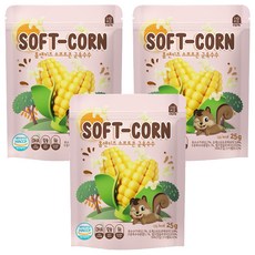 HOME&KiDS 孩童風味軟爆米花, 烤玉米口味, 25g, 3包