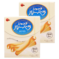 BOURBON 北日本 白巧克力夾心蛋捲, 43.2g, 2盒