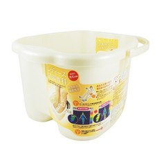 inomata 足湯專科,方便移動 注入熱水 泡腳桶, 白色, 1個