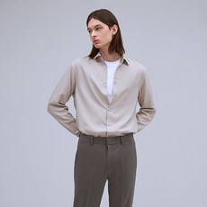 Mind Bridge 男款純色襯衫 MWWS2120