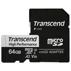 Transcend 創見 Micro SD手機遊戲記憶卡 330S, 64GB