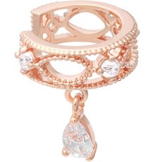 Mini Art 14K金水滴形水鑽耳骨夾