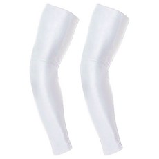 加長型彈力加壓護臂套 2個裝, 1個, 白色