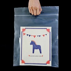 Green Vinyl 手提夾鏈袋, 15 x 25 cm, 50入, 1個