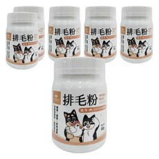 DOG CAT STAR 汪喵星球 排毛粉 雞肉口味 含天然植物纖維與日本綜合酵素 50克, 糞便潤滑 + 溫和排毛, 50g, 6罐