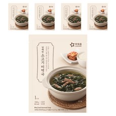 아워홈 담백한 소고기미역국, 300g, 5개