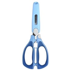 3M Scotch 可拆式萬用食物剪刀，可水洗 超潔淨，抗菌通過SGS檢測，可蒸氣鍋消毒，安全健康, 300g, 藍色, 1支