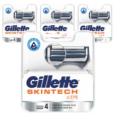 Gillette 吉列 SkinGuard紳適系列刮鬍刀頭, 4入, 4組