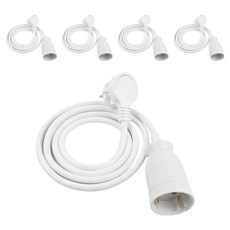 원스탑 제로갭 고용량 연장선 1구, 1.5m, 화이트, 5개