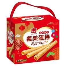 義美 手提蛋捲禮盒 吉利款, 360g, 1盒