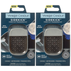 YANKee CANDLe Sidekick 車用芳香劑 遮陽板夾XO 主體, 2個, 仲夏之夜
