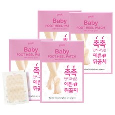 프레티 베이비 풋케어 힐 패치, 10개입, 4개