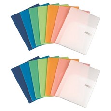 希望文件 雙口袋文件夾 0.4mm HS0137, 天藍色, 20個