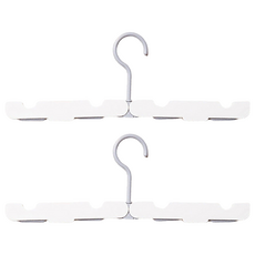 FANCY LIFE 旅行摺疊衣架 隱藏夾款, 白色, 2個