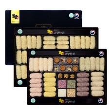 韓式傳統米菓禮盒+韓式包袱布, 750g, 1組