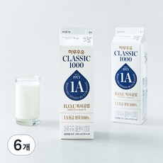 에치와이 하루우유 클래식, 1L, 6개