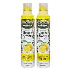 만토바 엑스트라버진 올리브오일 스프레이 레몬, 250ml, 2개