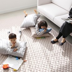 BOWELL 丹迪莫代爾系列床薄墊+地墊組, 象牙白