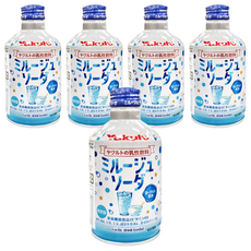 Yakult 養樂多 優格碳酸飲料, 日本原裝進口, 添加維生素D, 微碳酸氣泡清涼爽口, 300ml, 5瓶