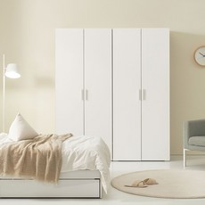 데코파인 루체플러스 800 옷장 + 800 옷장 세트 방문설치, 화이트