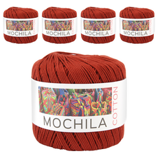 Brandyarn Mochila系列 棉針織線 棕色 200公尺 100%棉, 5捲