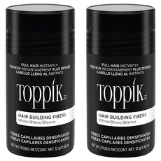 TOppiK 增髮纖維 12g, 白色, 2瓶