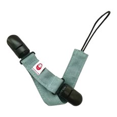 LaNIZIO 招福二合一多用途奶嘴夾, 牢固固定, 單手輕鬆操作, 湖水藍, 1個