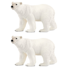 schleich 史萊奇 北極熊公仔 SL14800, 2個