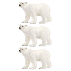 schleich 史萊奇 北極熊公仔 SL14800, 3個