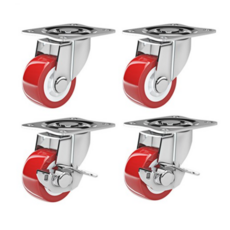 Starry聚氨酯固定靜音輪 37.5mm, 4個