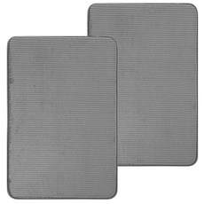 스펙트라 메모리폼 발매트 2개 세트, 다크그레이