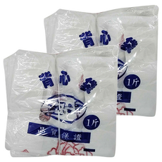 玫瑰花背心袋 白色半透明22*40cm 1斤裝 每包7兩, 20包