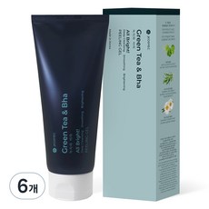 제이코스멕 올 브라이트 베이직 녹차 & 바하 필링젤, 180ml, 6개