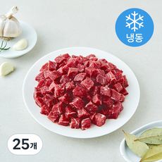 미트엔조이 미국산 소고기 모둠 절단 국거리용 (냉동), 25개, 200g