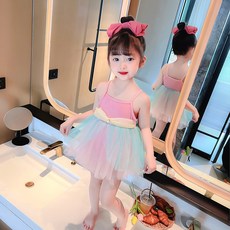 Bebeniz 女童粉彩蕾絲泳裝組