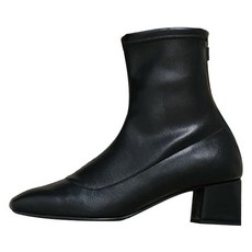 갓슈 뿌고아 뒷지퍼 5cm 미들힐 패션 앵클부츠