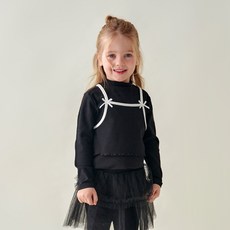 MARI N MORI 兒童羅紋馬甲層次感T恤