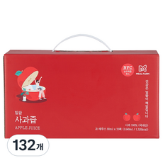 밀팜 사과 순수 착즙, 132개, 80ml