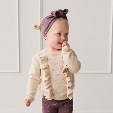 Jamie Kay 兒童Valentia針織衫 - 淺燕麥麻灰