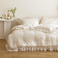 maatila Hotel France 荷葉邊半超細纖維羅馬陽光鋪棉被套組