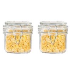 多用途玻璃密封儲物罐, 2個, 200ml