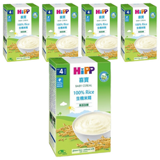 HiPP 喜寶 BABY CEREAL 100% Rice 生機米精, 歐洲原裝進口, 穀物含量高達99.9%, 無添加糖, 200g, 5盒