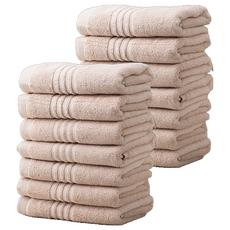 위클리 베이직 수건 타올 170g 30수 면사, 핑크, 14개