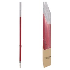 Pentel 飛龍文具 Feel輕油筆替芯 0.5mm XBXM5H-B, 紅色, 10支