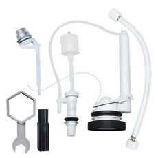 ddobakicom 馬桶水箱零件 Jangwon 側邊靜音按鈕型 + 工具組, 混合顏色