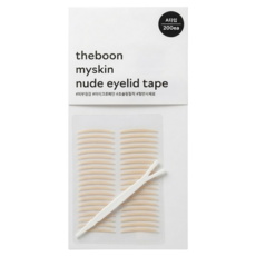THEBOON 羽毛裸感單面雙眼皮貼 200入, 1包, A Type