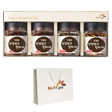 넛츠피아 아이보리 호두정과 선물세트 480g + 쇼핑백, 1세트