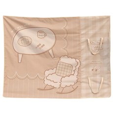 沐慕家居 野餐墊收納袋手提包, 189 x 142cm 收納52 x 42.5cm, 棕色, 1個