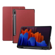 태블릿PC S펜 홀더 케이스 + 밴드 세트, 브라운, 1개
