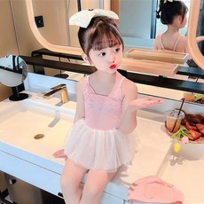 Bebeniz 女童款喵喵貓芭蕾舞泳衣套裝